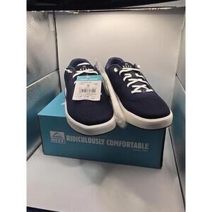 REEF Shoreline Del Mar Sneaker Shoes Navy & White Sz US Men's 9 NIB